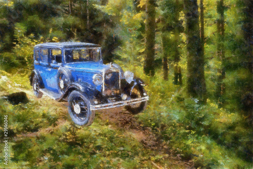 Vintage Car Art Collection