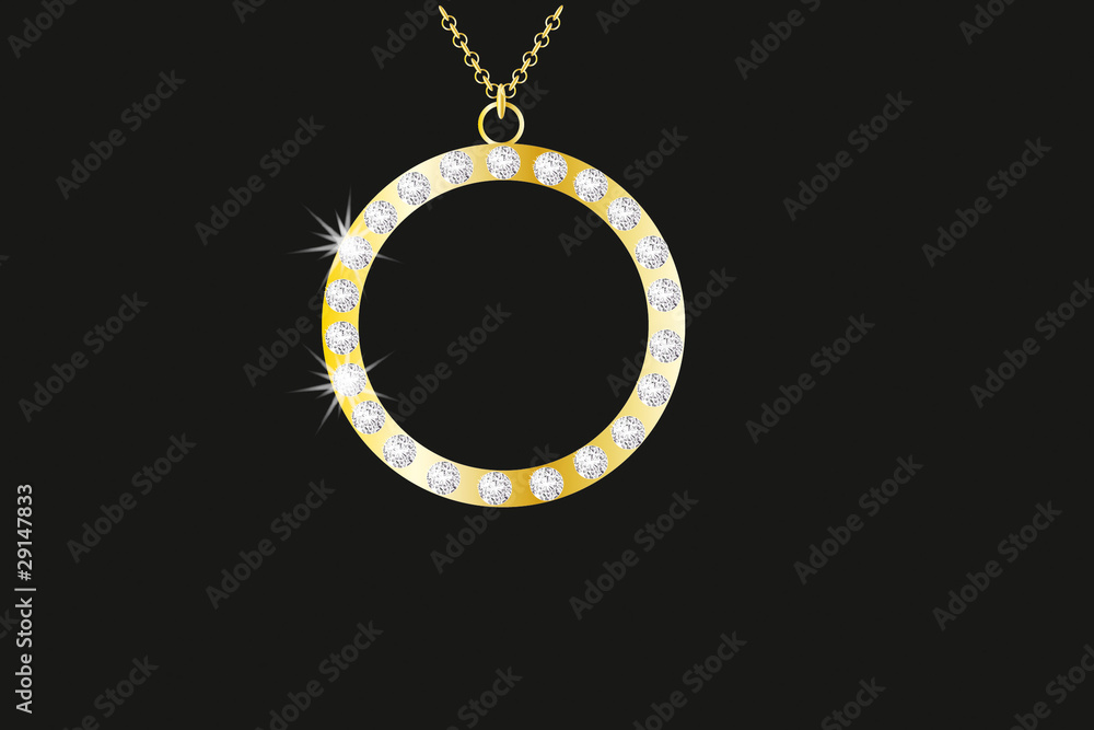 golden necklace with diamond golden necklace with diamond