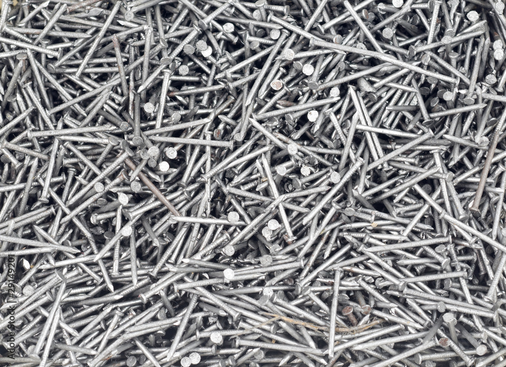 Pattern of Silver Steel Nails Pattern of Silver Steel Nails
