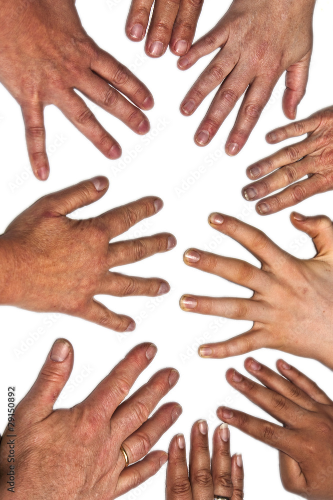 Fototapeta premium hands on a table