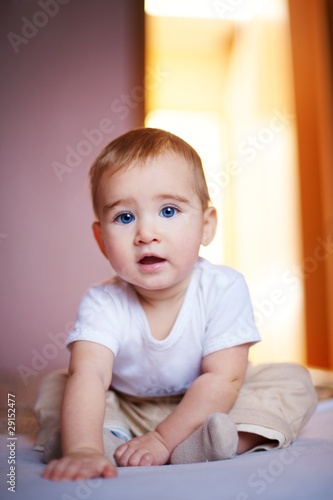 Portrait of an adorable baby