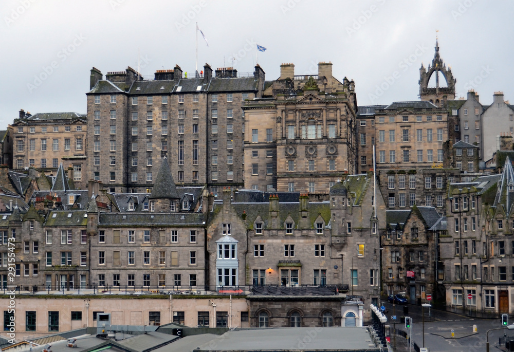 Exterior of historic Edinburgh buildings