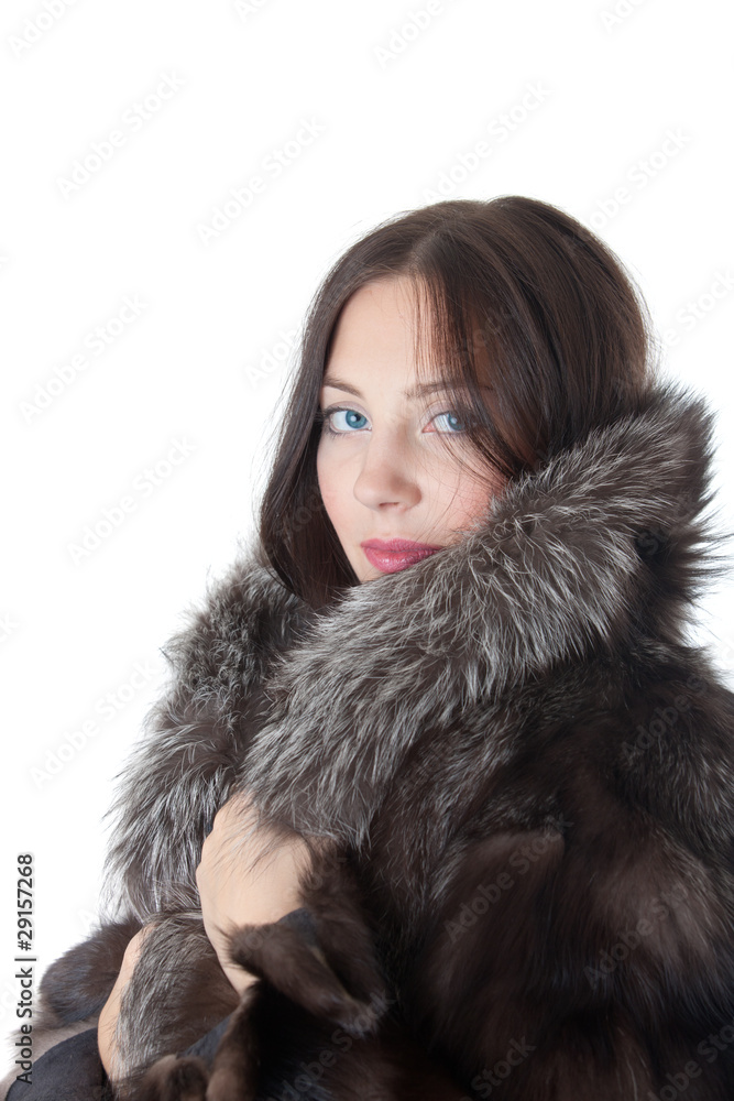 girl in a fur coat girl in a fur coat
