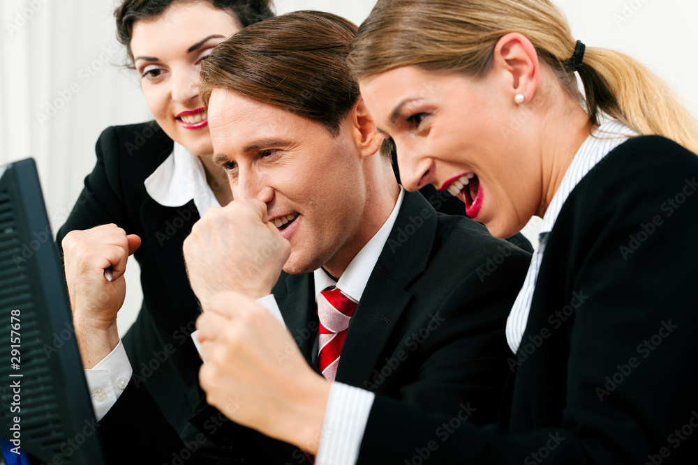 Business team working in the office