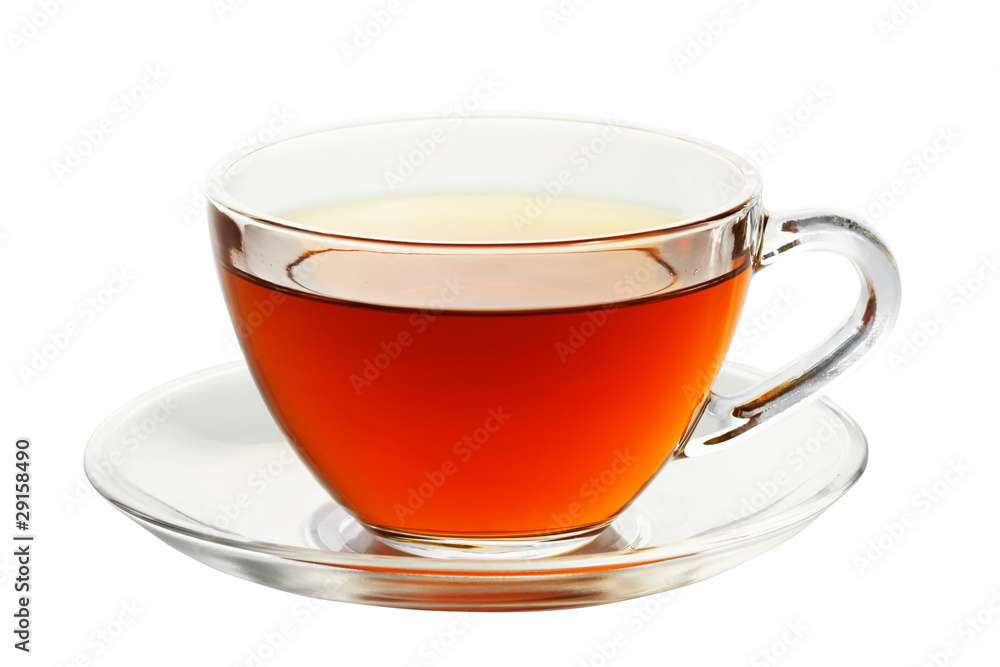 cup with tea isolated on a white background. cup with tea isolated on a white background.