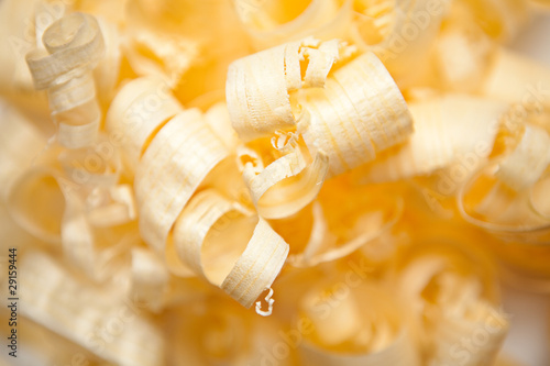 A Lot Of Wood Shavings