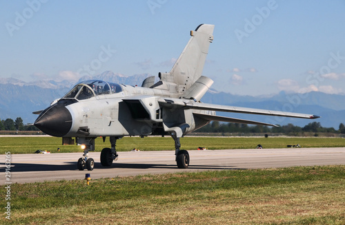 Panavia Tornado military jet during taxiing