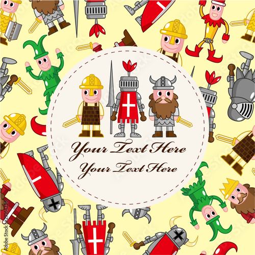 medieval people card