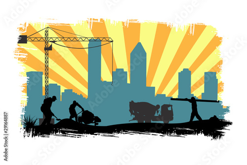 work site illustration