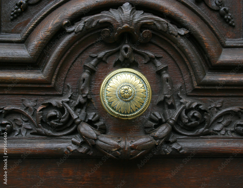 Antique Flower Door Knob, Paris Antique Flower Door Knob, Paris