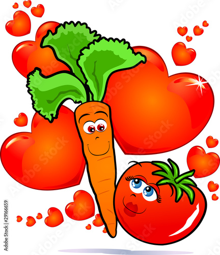 Vegetables in love