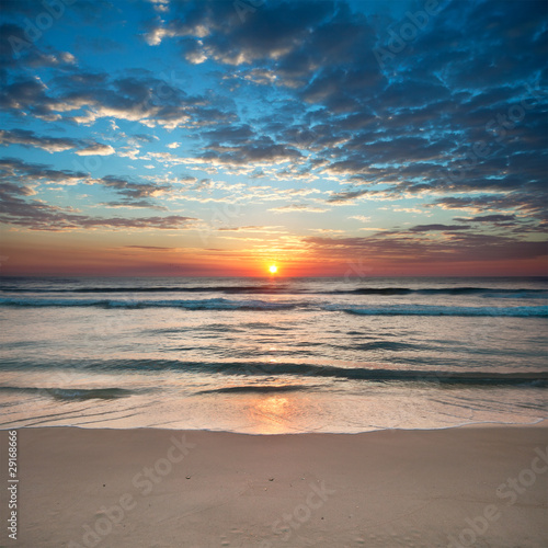 sunrise on australian beach