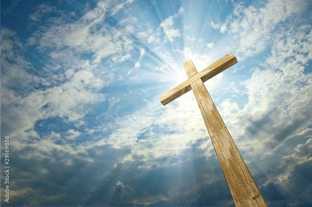Obraz premium krzyż na tle nieba