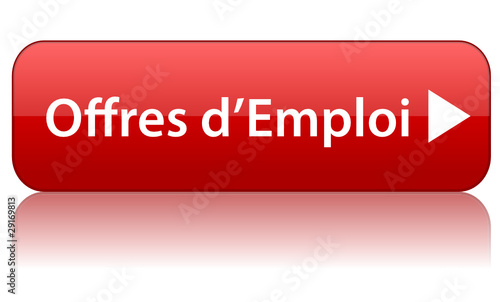 Bouton OFFRES D’EMPLOI (carrières recherche candidature cv job)