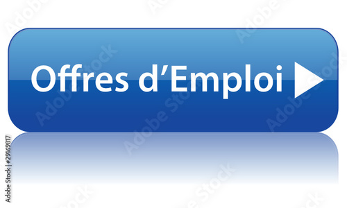 Bouton OFFRES D’EMPLOI (recherche candidature cv job carrières)