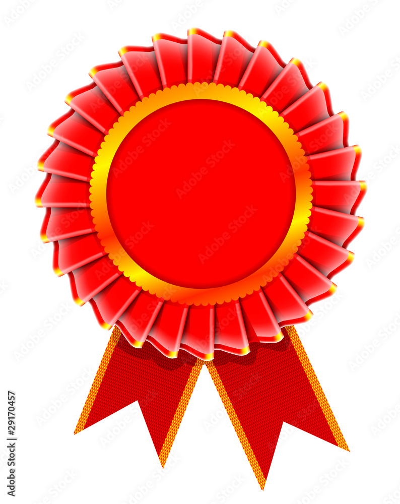 Illustration of award rosette