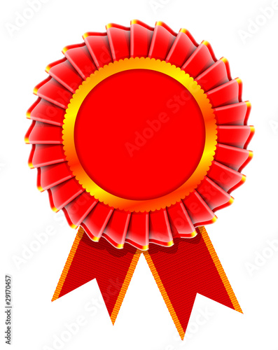 Illustration of award rosette