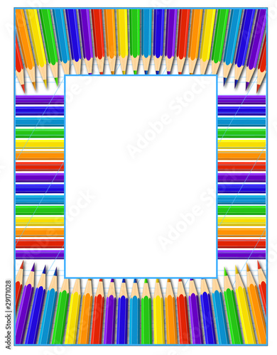Frame of pencils