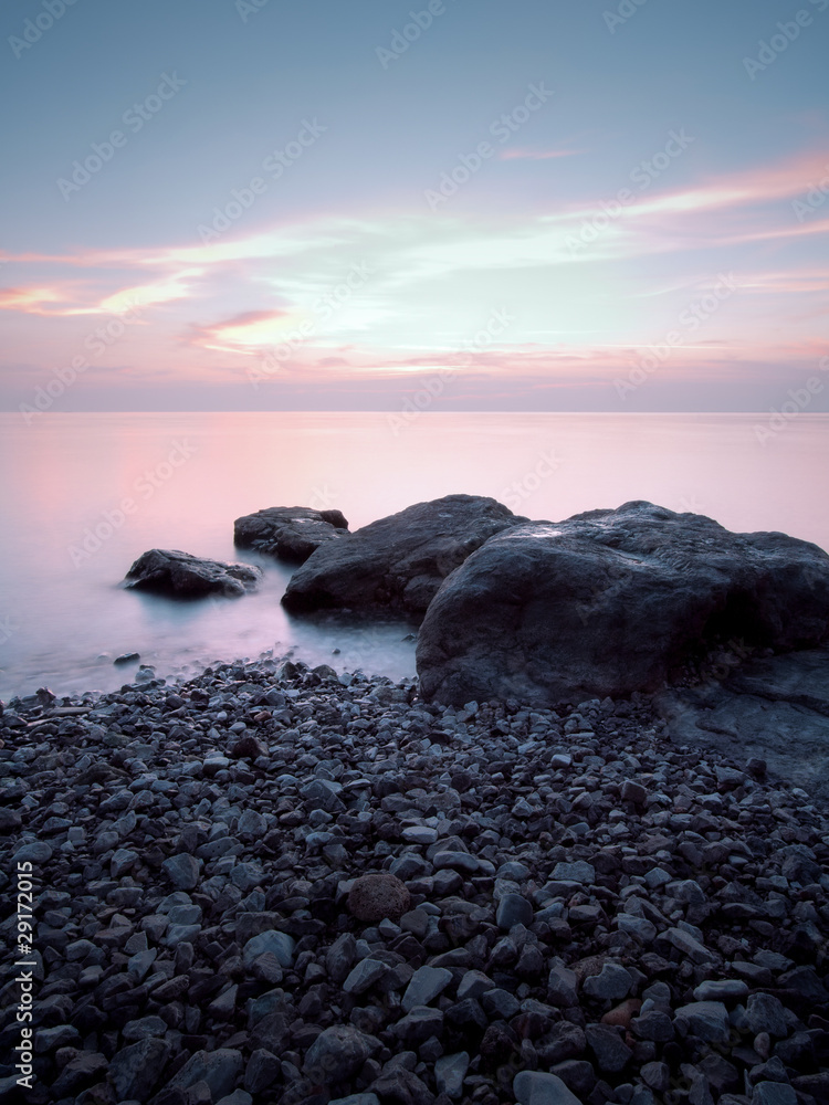 Obraz premium Sunset on the beach