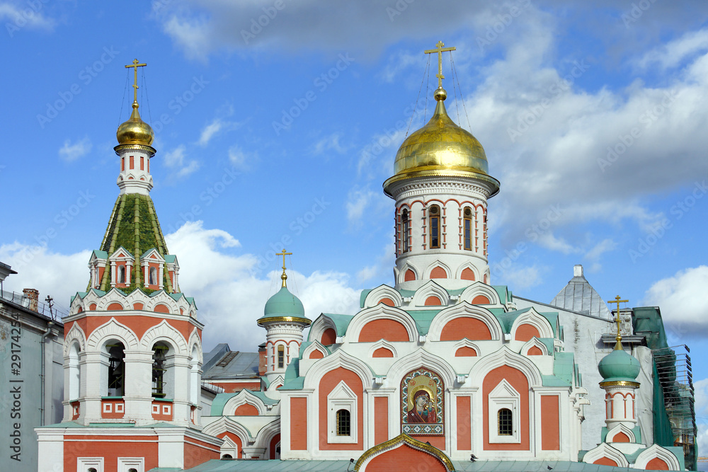 Cathedral of Our Lady of Kazan on Red Square, a fragment Cathedral of Our Lady of Kazan on Red Square, a fragment