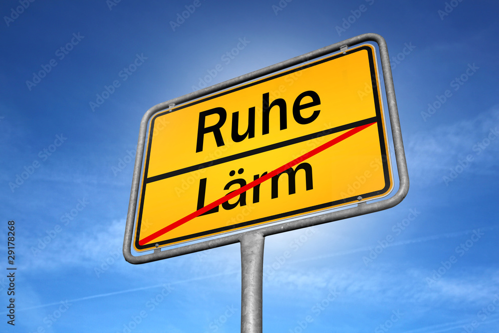 ruhe lärm