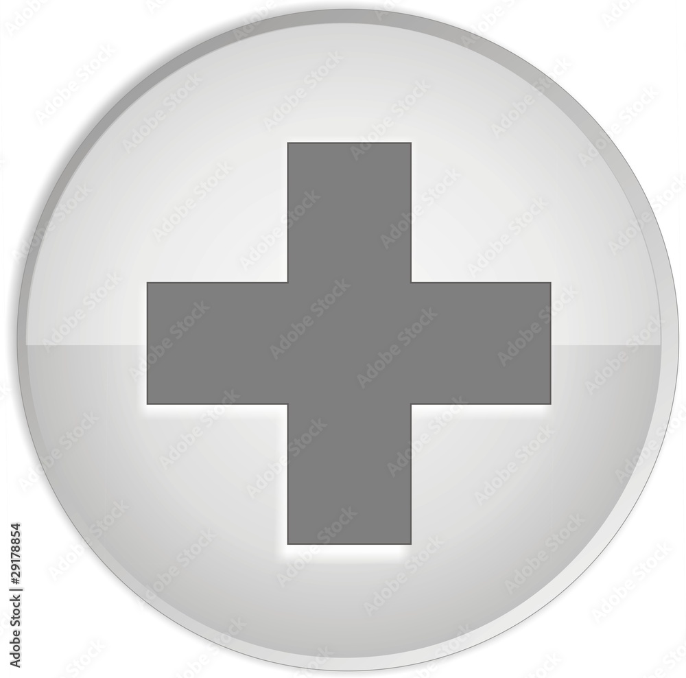 Obraz premium bouton plus