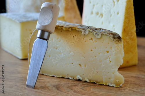 Tagliere di formaggi italiani, closeup