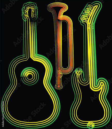 music instrument vector illustration