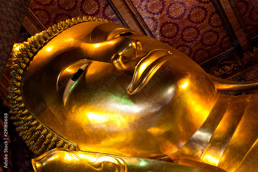 Bouddha couché, Wat Pho, Bangkok, Thaïlande