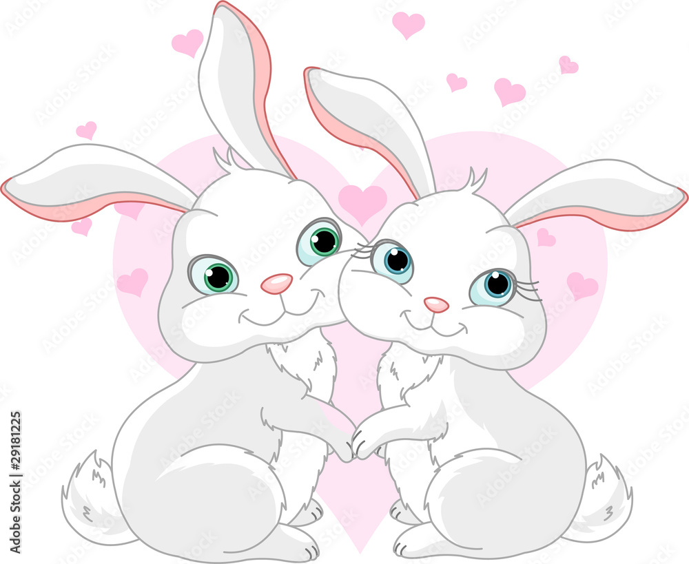 Bunnies in love Bunnies in love