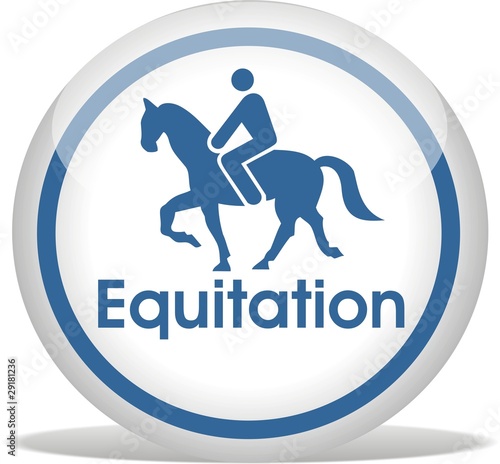 bouton équitation