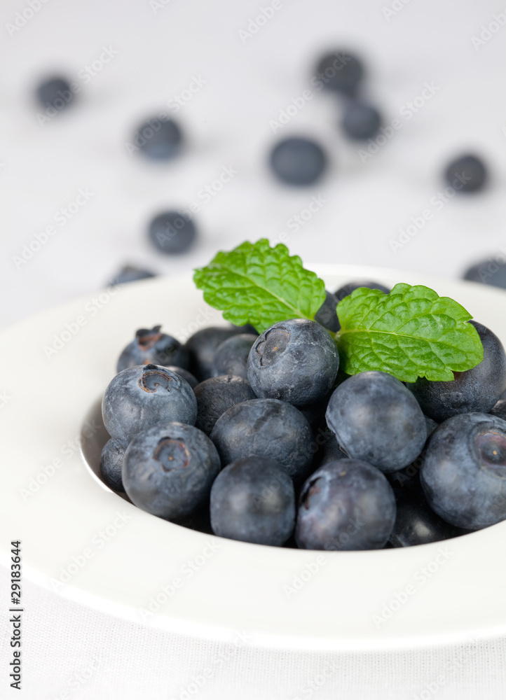 frische Blaubeeren in einer Schale frische Blaubeeren in einer Schale