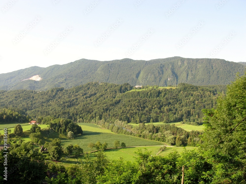 The environment of Radolvljica in Slovenia