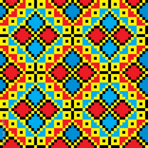 Ethnic Ukraine pattern. Vector art-illustration.