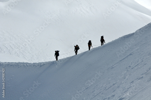 Alpinism in Alps