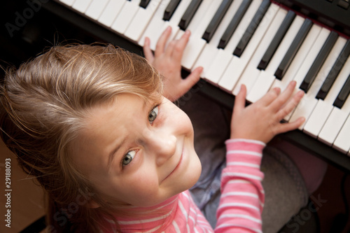 Girl at piano
