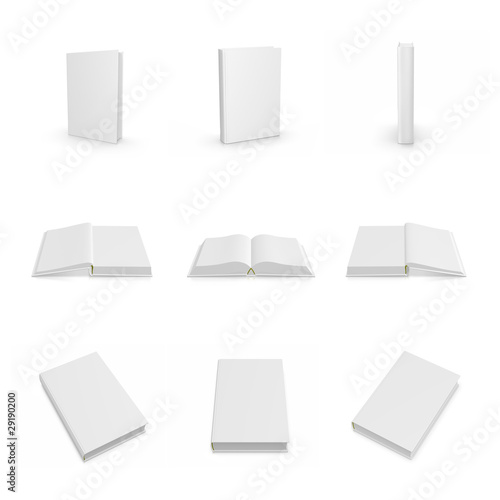 Buch, Magazin, Broschüre, Cover auf weißem Hintergrund