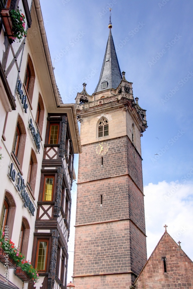 Obraz premium village alsacien