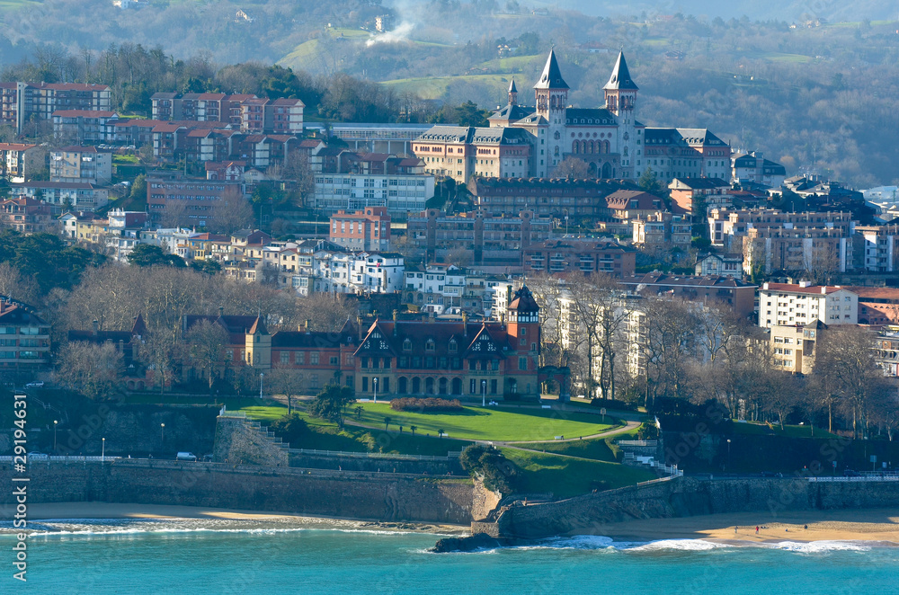 Obraz premium Morze w San Sebastian