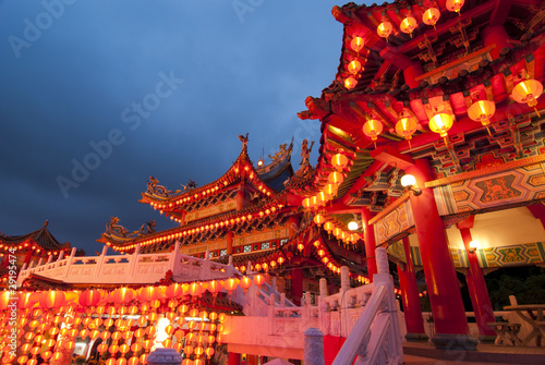 Photography famous thean hou temple in malaysia during chinese new year cele
