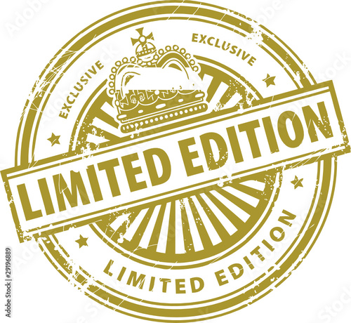 Stamp with the word Limited Edition - Exclusive written inside