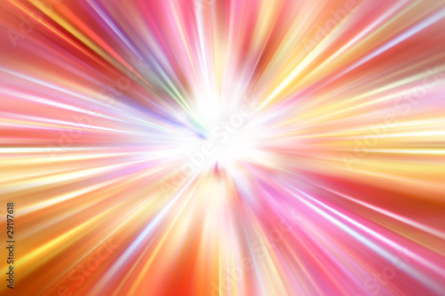 Bright blast explosion colorful streaked abstract lines background