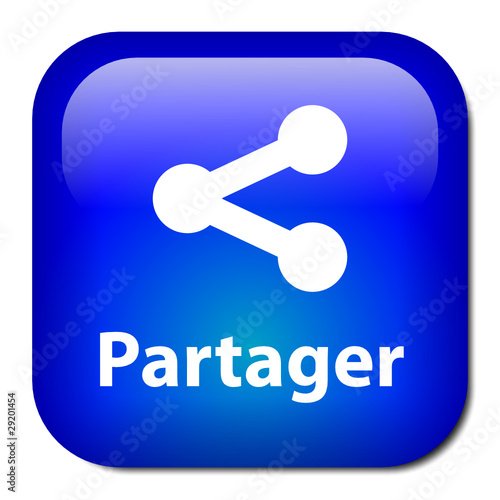 Bouton PARTAGER (internet web fichiers communauté réseau social)