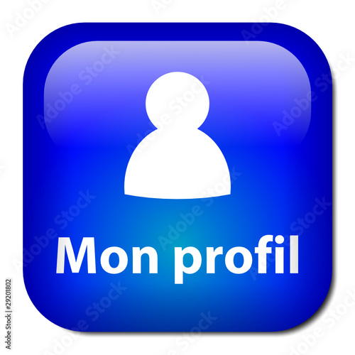 Bouton "MON PROFIL" (compte utilisateur web options préférences)
