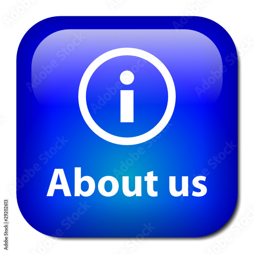 "ABOUT US" Button (learn more contact details information sign)