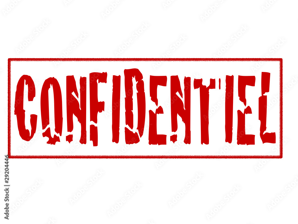 Tampon Confidentiel Stock Vector Adobe Stock