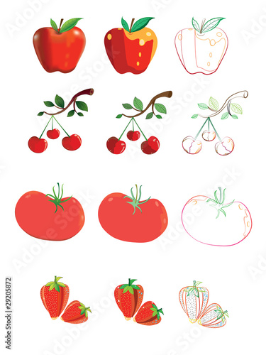 Red fruit.