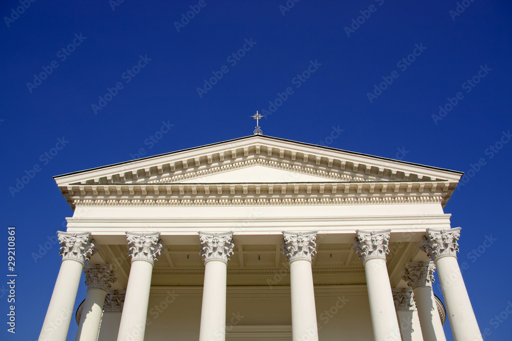 Classical church in Warsaw. Poland.
