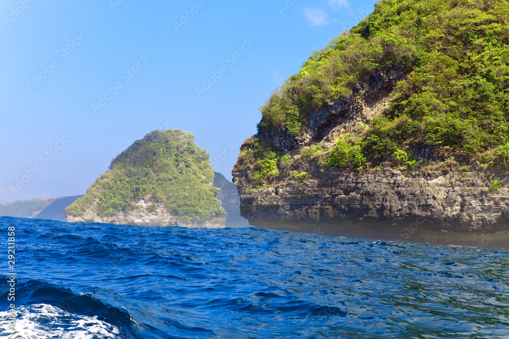 Rocks in ocean, Indonesia