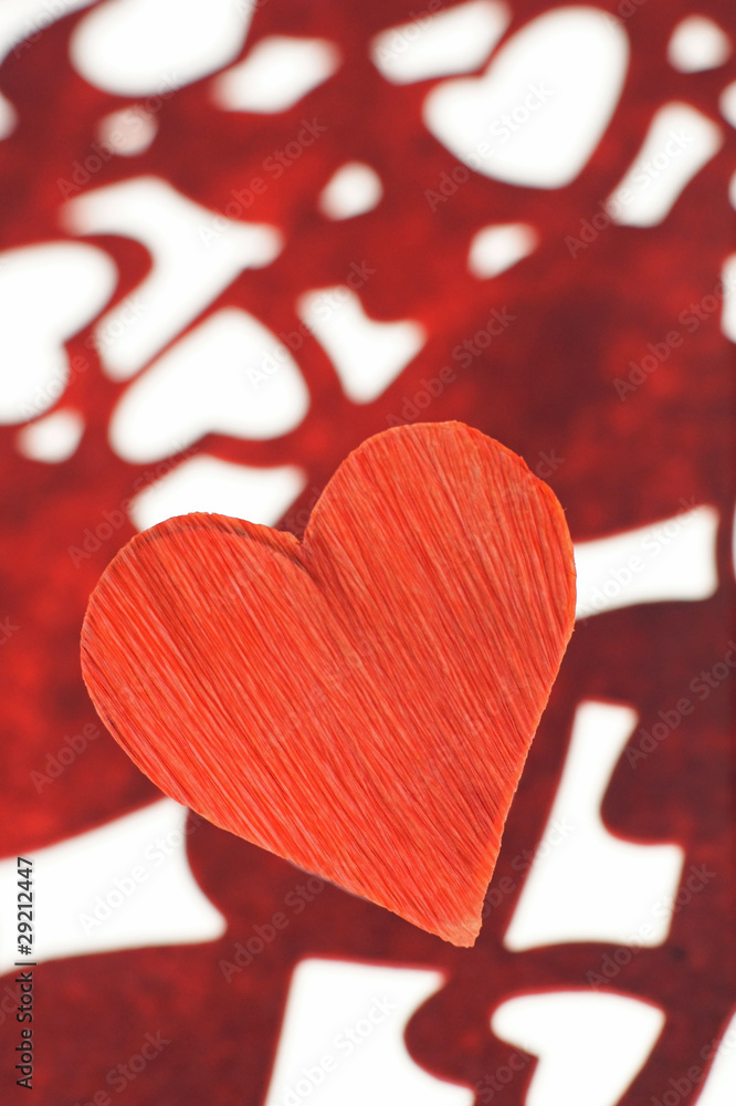coeur rouge sur fond de coeurs coeur rouge sur fond de coeurs